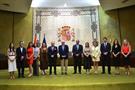 Inauguración de la Escuela de Verano con el presidente del TC y el secretario general.